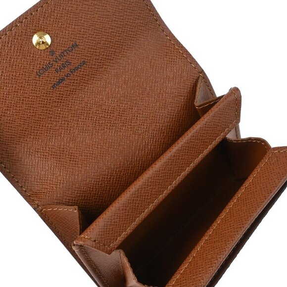 Louis Vuitton Monogram Porte Monnaie Plat Coin Case Wallet M61930 MI4047 165755 - Picture 12 of 12